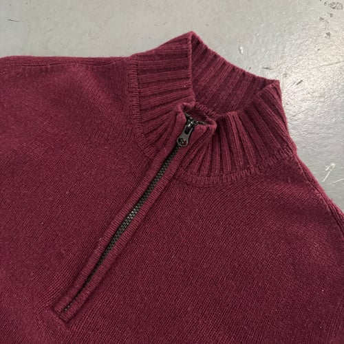Image of AW 2015 Stone Island 1/4 zip up wool sweatshirt, size medium
