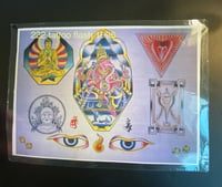 Image 1 of Vtg Flash 222 Tattoo San Francisco 1996 Buddha