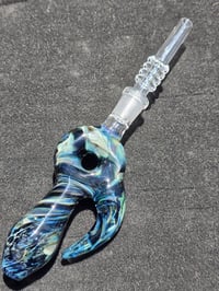 Image 1 of Blue Chaos Nectar Collector With Horn 