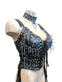 Image 2 of Studs and chain vest.