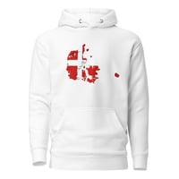 Image 1 of Unisex Hoodie Denmark Map
