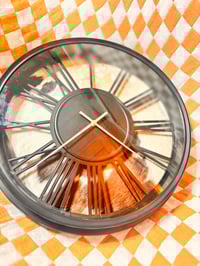 Image 3 of Brown Hide Clock 