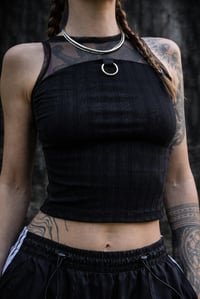 Image 2 of Kila Top, black mesh 
