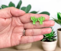 Image 2 of Cactus Earrings Stud Glitter