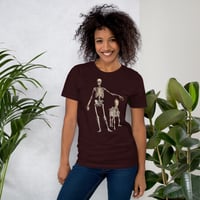 Image 9 of Antique Anatomical Illustration Human Skeleton and Horse Unisex t-shirt