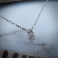 Image 6 of Handmade Sterling Silver Moonstone Bullet Point Pendant