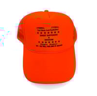 Image 1 of You Just Eyeballed Trucker Hat- Orange