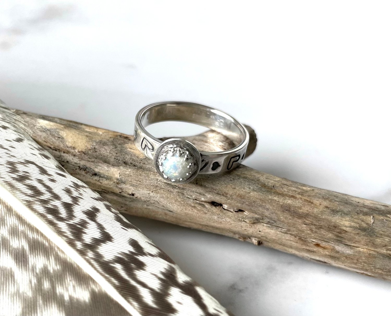 Image of Handmade Sterling Silver Breastmilk Ring 925