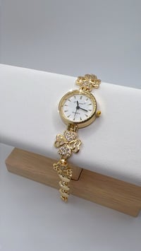 Image 1 of GOLD HEART DIAMOND WATCH 