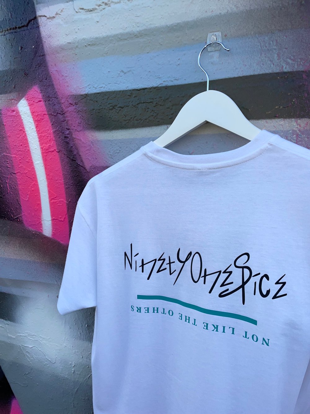 Image of Kids White/TealButterfly Tee