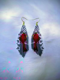 Image 2 of Made to order Red cardinal in birch tree