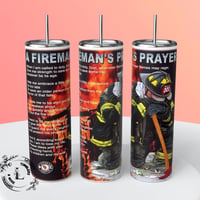 FIREMANS PRAYER TUMBLER 