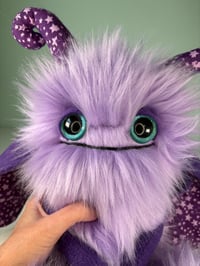 Image 2 of Happy Horned Monster - Lavender
