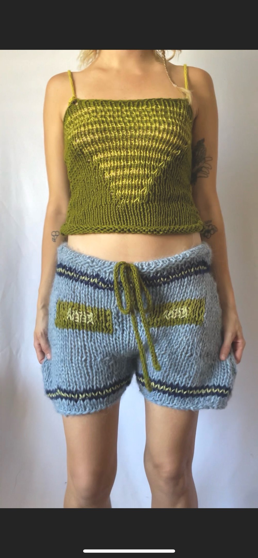 BLUE SKY knit shorts