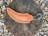 Image 2 of True Damascus Karambit knife with sheath
