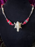 Fruit Bat Skull - Bone Necklace