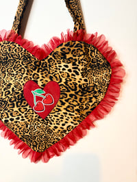 Image 2 of Cherry Hearts Leopard  Bag 🍒🐆❤️‍🔥 