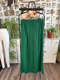 Image 1 of Green wide leg pants 