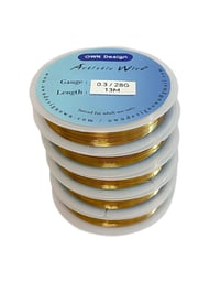 Image 2 of 基礎手工 保色銅線 金色