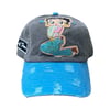 Art Of Fame/ North Carolina Blue Distressed Dad Hat/ Betty Boop