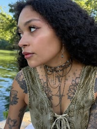 Image 4 of THE ‘RIVER NAIAD’ CRYSTAL EARRINGS