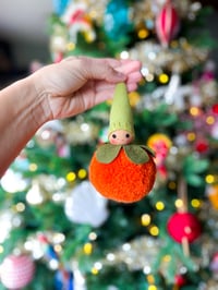 Image 2 of Wool PomPom Ornament #40