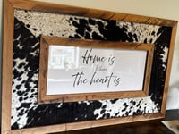 Image 2 of Western Styled Cowhide Sign