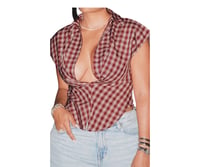 Rustic Charm Plaid Top