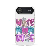 Image 5 of MagSafe® tough case for iPhone®- Mom Wife Boss