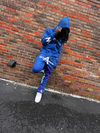Image 3 of BLUE RHINESTONE KW TRACKSUIT