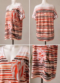 Image 3 of New 1X Fashion Bug Bedazzled Top #1244*8