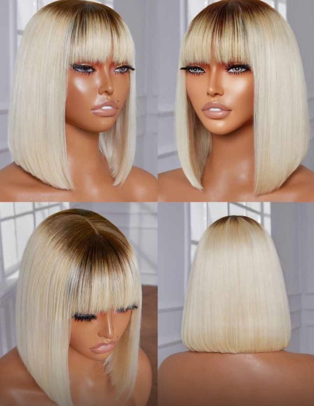Image of 12” Fringe Bob Wig 