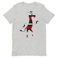 Image 3 of "Walk Like a Giraffe Named Chris" T-Shirt - Red