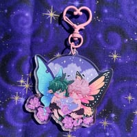 Image 2 of Double Sided Fae BakuDeku Keychain 