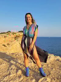 Image 4 of Rainbow Tdye Caftan