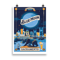 Image 2 of Sacramento Blue Moon Beer Poster