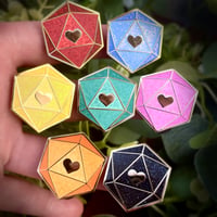 Image 1 of DnD Dice Enamel Pin