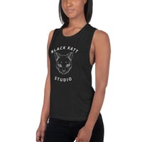 Image 3 of Black Katt Muscle Tank