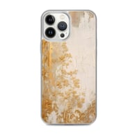 Image 18 of White and Gold Tattered Texture Goth Lolita Kawaii Baroque Clear Case for iPhone®