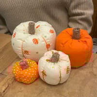 Image 3 of Fabric Pumpkins workshop. Thursday 2nd October. 6-9pm. Bibelot, Leek