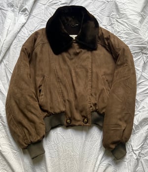 Sportmax 80's Bomber Jacket with Amovible Collar - Size 38