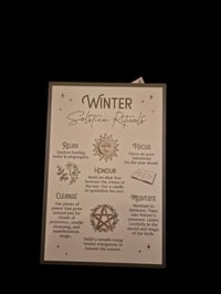 Winter solstice rituals sign 