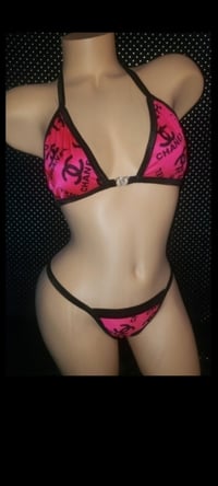 Image 2 of LOGO Thong Bikini 2 Prints