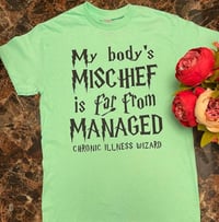 Wizard Book Titles Light Green Tshirt