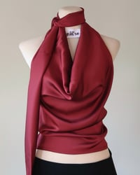 Ruby Cowl Neck in Wine 
