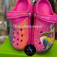 Image 4 of Unicorn Bling Crocs - Big Kids C11 - J6