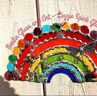 Image 6 of Small Stained Glass Rainbow - 17cm x 9cm 