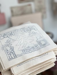 Image 2 of Seasons Greetings Embroidery Template