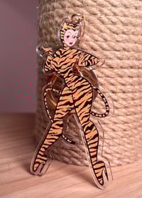 Image 1 of Tiger Babe Keychain (double-sided printing)