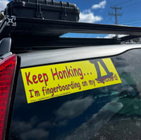 Keep Honking Bumper sticker